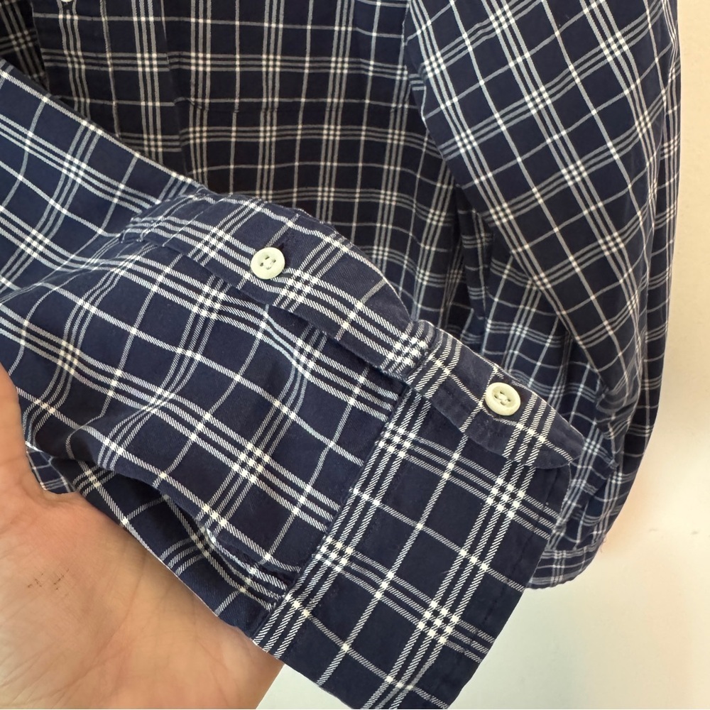 Vintage Polo Ralph Lauren Men's Plaid Cotton Shirt - Picture 4 of 6